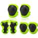 Kids Protective Gear Set 6 in 1 Knee Elbow Pads with Wrist Guards Rollerblading Cycling Skating Safety