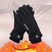 GNFQXSS Gloves for Men To Keep Warm In Winter Plush and Thick Windproof and Snowproof Gloves for Men and Women Cycling Sports Couples Skiing Cotton Gloves Black