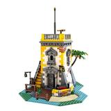 Imperial Outpost Pirates Island Building Blocks Eldorado Fortress Empire Soldier House Castle Architecture Model Toy Compatible with Lego