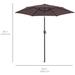 Arlmont & Co. 7.5Ft Heavy-Duty Outdoor Market Patio Umbrella W/Push Button Tilt, Easy Crank - Cerulean | Wayfair 1C0E4B42DB1746ECA329608E8DB34415