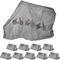 Garage pour vélo, lot de 10, polyéthylène, résistant aux déchirures, housse de protection