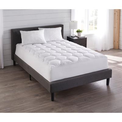 COOLMAX® Mattress Pad by BrylaneHome in White (Size QUEEN)