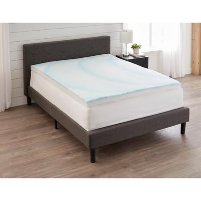 3" Gel Mattress Renewer by BrylaneHome in White (Size KING)