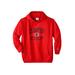 Men's Big & Tall Champion® oversized athletic hoodie by Champion in Bright Red (Size 4XL)