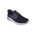 Men's Big & Tall Skechers® Street Delson by Skechers in Navy (Size 10 W)