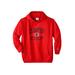 Men's Big & Tall Champion® oversized athletic hoodie by Champion in Bright Red (Size 5XL)