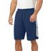 Men's Big & Tall Champion® mesh basketball shorts by Champion in Navy/white (Size 5XL)