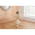 Birlea Chatsworth Round Extending Dining Table In Cream