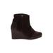 TOMS Ankle Boots: Burgundy Shoes - Women's Size 9 1/2