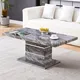 Furniture in Fashion Parini Coffee Table High Gloss Coffee Table For Living Room Centre Table Tea Table For Living Room Furniture Melange Marble Effect