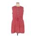 Gap Casual Dress - Mini Crew Neck Sleeveless: Red Dresses - Women's Size X-Large