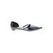 Prada Flats: Slip-on Chunky Heel Minimalist Black Print Shoes - Women's Size 37.5 - Pointed Toe