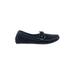 Frances Valentine Flats: Slip On Wedge Casual Blue Print Shoes - Women's Size 7 - Almond Toe