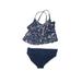 Lands' End Two Piece Swimsuit: Blue Sporting & Activewear - Kids Girl's Size 12