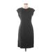 Banana Republic Casual Dress - Sheath: Gray Solid Dresses - Women's Size 8