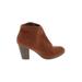Old Navy Ankle Boots: Brown Solid Shoes - Women's Size 11 - Round Toe