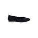 TOMS Flats: Black Print Shoes - Women's Size 5 1/2 - Almond Toe