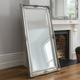 Harrow Extra Large Silver Full Length floor Wall hung Ornate Mirror 172cm x 84cm