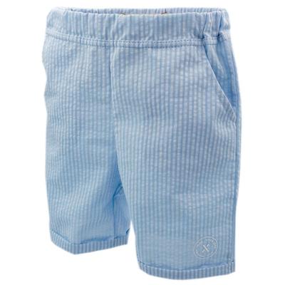 maximo - Kid's Mini Hose m. Umschlag - Freizeithose Gr 122 blau/grau