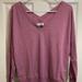 American Eagle Outfitters Tops | American Eagle Outfitters V Cut Long Sleeve Top | Color: Purple/Red | Size: S