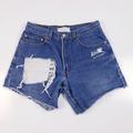 Levi's Shorts | Levi's Womens Blue 550 Relaxed Fit Distressed Cut Off Denim Jean Shorts Size 10 | Color: Blue | Size: 10