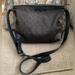 Gucci Bags | Gucci Gg Canvas Web Stripe Used Leather Trim Shoulder Bag Crossbody Black | Color: Black | Size: Os