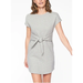 Athleta Dresses | Athleta Embrace Sweatshirt Dress Tunic Size S Gray Short Sleeves Belted | Color: Gray | Size: S