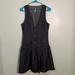 Free People Dresses | Free People Suit Vest Mini Dress Charcoal Size 8 | Color: Black/Gray | Size: 8