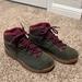 Columbia Shoes | Columbia Newton Ridge Waterproof Green Suede Hiking Boots, Size 11 | Color: Green/Purple | Size: 11