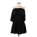 Amanda Uprichard Cocktail Dress - DropWaist: Black Solid Dresses - Women's Size Medium