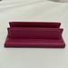 Coach Office | Coach Pink Leather Business Card Holder 4x2” Desktop Weighted | Color: Pink | Size: Os