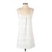 Velvet Torch Casual Dress - Shift: White Dresses - Women's Size Small