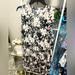 Nine West Dresses | Nine West Cute Black/Pink Floral Print Sleeveless Flounce Swing Dress Size L | Color: Black/Cream | Size: L