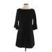 Vince Camuto Casual Dress - Shift: Black Solid Dresses - Women's Size 10