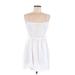 ASOS Casual Dress - Mini Square Sleeveless: White Solid Dresses - Women's Size 6