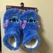 Disney Shoes | Disney Stitch Fuzzy Slipper Socks | Color: Blue | Size: S/M