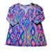 Lilly Pulitzer Tops | Lilly Pulitzer Justina Tunic Top Womens M Pink Blue Yellow Luminescent Upf 50+ | Color: Pink/Yellow | Size: M