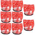 Vaguelly 8 Pcs Diaper Pants Cloth Nappy Nappy Pants Pocket Cloth Diapers Adult Diaper Briefs Newborn Diapers Training Nappy Stretch Fabric Washable Panties Red