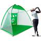 HOWTRUE Golf Hitting Net Golf Practice Net 10X7FT Golf Training for Backyard Driving Chipping Swing with Multiple Impact Target Tri-Turf Mat Rubber Tee Practice Ball Carry Bag Indoor Outdoor Gift