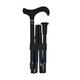 Stock-Fachmann® Folding Walking Stick Men's Walking Stick Women's Walking Stick Women's Height Adjustable Walking Sticks for Seniors Made of Carbon, Foldable Walking Stick Women, Foldable Walking