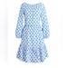 J. Crew Dresses | J.Crew Scoop Neck White Blue Shell Dress Vacation Dress Outfit For Photoshoot | Color: Blue/White | Size: 0