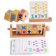 BESTonZON 3 Sets Teaching Aids Wooden Puzzles for Kids Toys Kids Playset Toys for Kids Abacus Kids Puzzles Block Puzzle Jigsaw Puzzles for Kids Box Paper Child