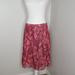 J. Crew Skirts | J Crew Double Pleated Silk Skirt In Paisley | Color: Pink | Size: 8