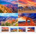 4 Pack 1000 Pieces for Barn and Grand Teton National Park in Wyoming & Arches National Park in Utah & Grand Canyon Arizona USA& Grand Canyon Puzzles, Jigsaw Puzzles for Adults 1000 Pieces and up.