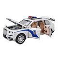 modell roller For Alloy Rolls Royce Police Car 6 Doors Can Turn On Lights Pull Back Toy Car 1/24 hardbody Vehicle (Color : 2)