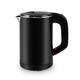 Kettles for Boiling Water, 0.6L Travel Kettle Mini Kettles for Boiling Water Stainless Steel Cordless Portable 600W Heating Water Boiler Teapot/Black elegant