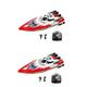 BESTonZON Rc Boat 2pcs High Boat Remote Control Boat for Rc Fishing Boat Racing Boat Model Pool Toy Alligator Head Boat Rc Fast Rc Boats Rc Bait Boat Toys Models Red Charge