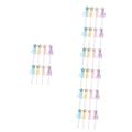 BESTonZON 32 Pcs Handmade Cat Teaser Kids Toys Girls Toy Wands Streamers Princess Wand Sticks Sports Toys Wand Toy for Girls Cat Exercise Toy Pet Toys Star Child Leather Flash Stick Fairy