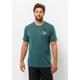 T-Shirt JACK WOLFSKIN "VONNAN S/S GRAPHIC T M" Gr. XXL (58), grün (emerald) Herren Shirts T-Shirts