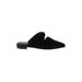 Jeffrey Campbell Mule/Clog: Slip-on Chunky Heel Casual Black Print Shoes - Women's Size 9 1/2 - Pointed Toe